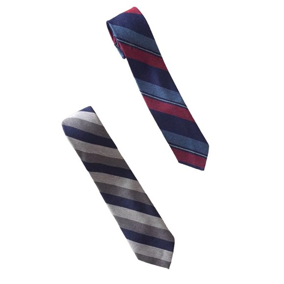 2 Vintage Wool Ties - Picture 1 of 10